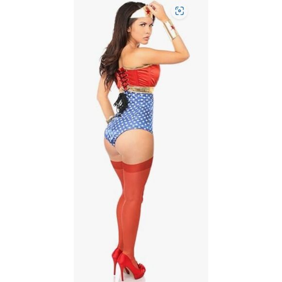 Daisy Corsets Womens XL Lavish 3 Pc Sexy Superhero Costume Corset - Picture 2 of 10